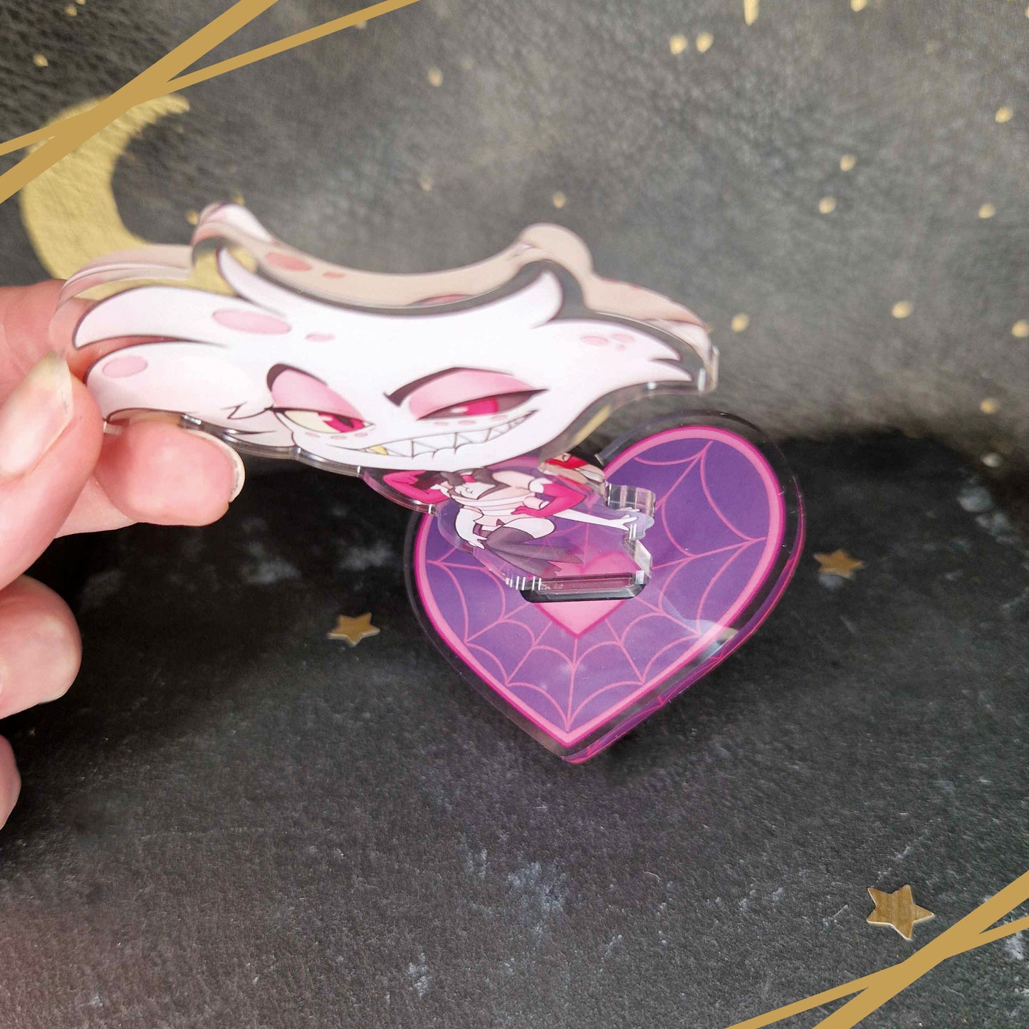 Chibi Angel Dust - Hazbin Hotel | Acrylic Standee