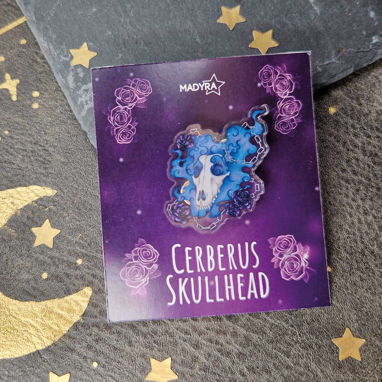 Cerberus Head Pin | Acrylic Pin