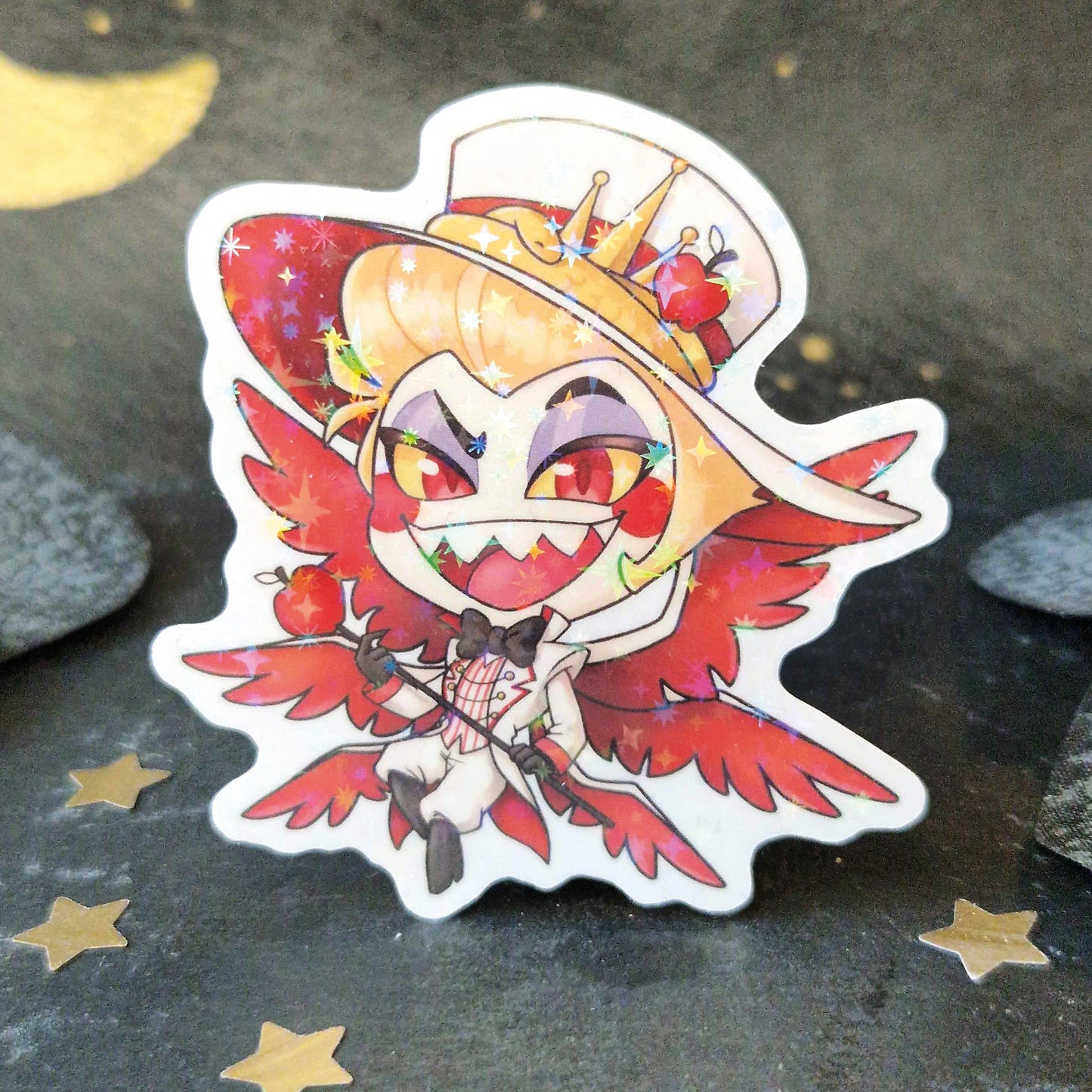 Chibi Lucifer Morningstar - Hazbin Hotel | Sternfolien Sticker
