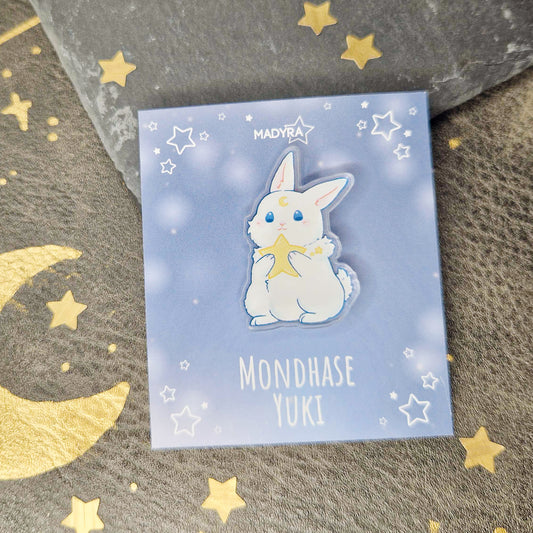 Moonbunny Yuki Pin | Acrylic Pin