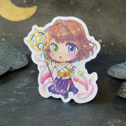 Chibi Yuna - Final Fantasy X | Herzfolien Sticker